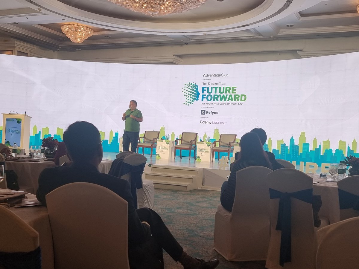 kt_Kanika's tweet photo. Power of storytelling! 
AHIMSA ..A REFRESHING TAKE ON
corporate world with master storyteller, mythologist, author and illustrator #devduttpattanaik 
#ETfutureforward #corporatestrategy https://t.co/Hy9i7UpNhY
