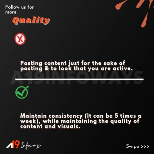 A19Infoways's tweet photo. Marketing do's and don'ts 📈
Swipe 👉
.
.
.
.
#marketingtips #ditallmarketing #marketing #webdevelopment #webdesigningservices #appdevelopmemt https://t.co/DkbpYkDyW8