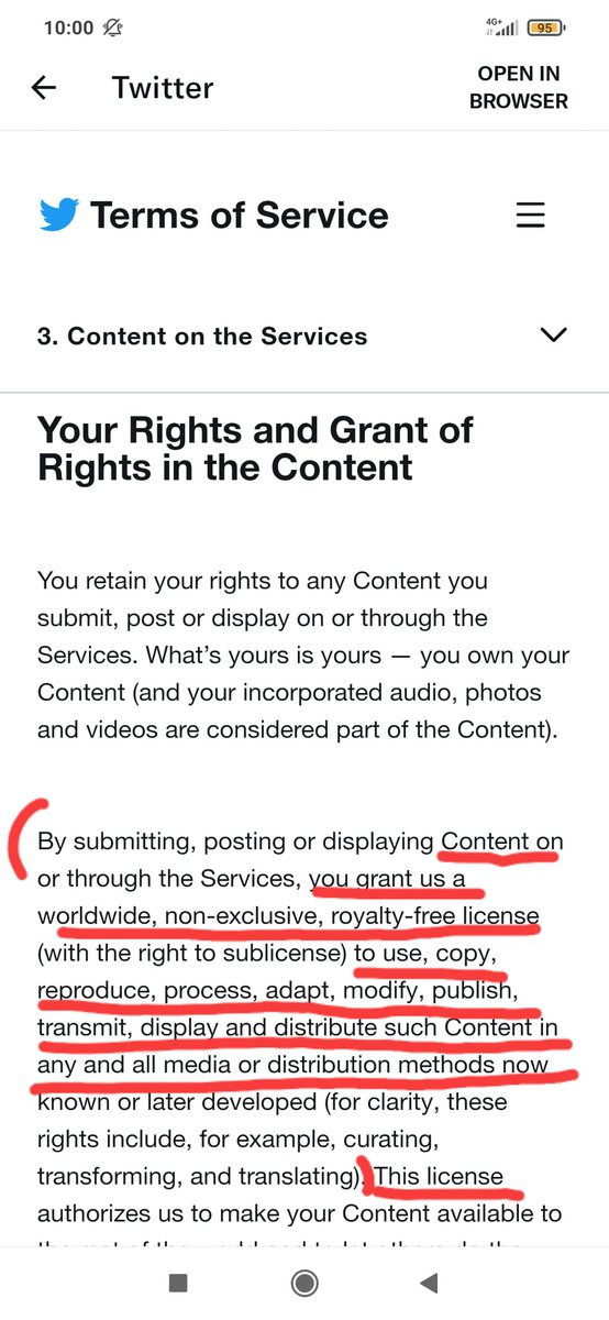 Hmm Twitter's new terms of service that will effective on June 10th...this worries me a lot