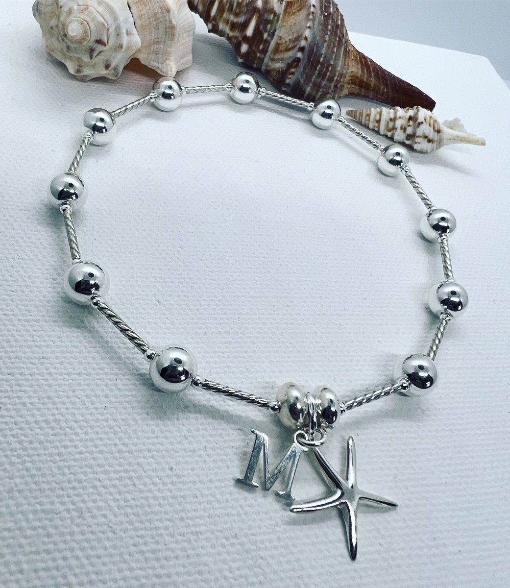 Juwellery1's tweet photo. Personalised Starfish Anklet 🏝 

Available at £70 👣 

#sterlingsilver #pullon #ballsandnoodles #stunning #summervibes https://t.co/VtHyklrMv9
