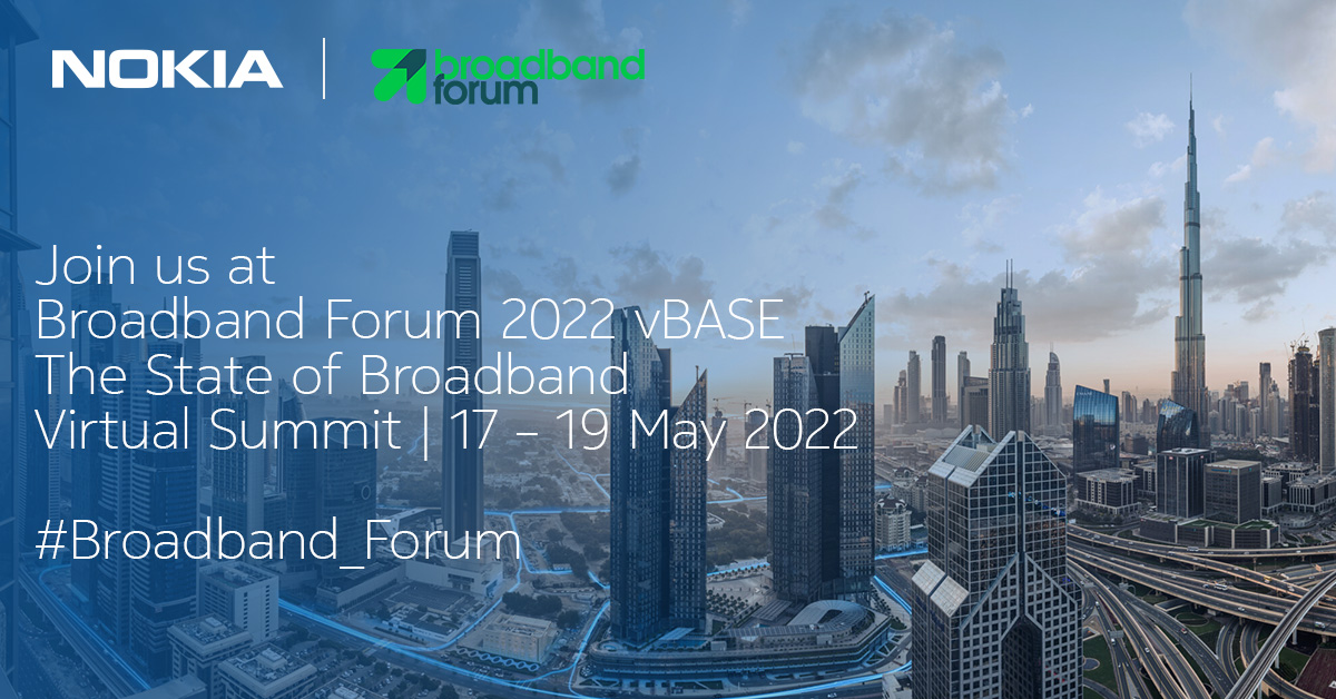 nokianetworks's tweet photo. Get a reality check on unique #broadband insights about next-gen #PON and #SDAN #virtualization technologies and strategies.
Join our free webinar on 17-19 May at Broadband Forum vBASe 2022: https://t.co/lsit6SD2Af
#Broadband_forum https://t.co/0JUgZUMPWZ