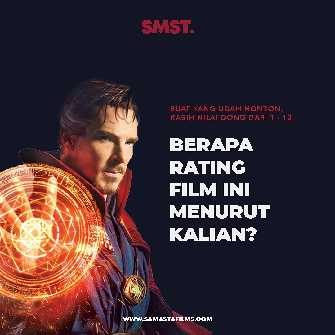 samastafilms's tweet photo. Nahh ininih ternyata salah satu alesan kenapa tiket film Dr.Strange selalu ludes sampe sekarang

Cobaaa yang udah nonton kasih rating nya dong dari 1-10 sam!🤩 https://t.co/d1oIO78T86