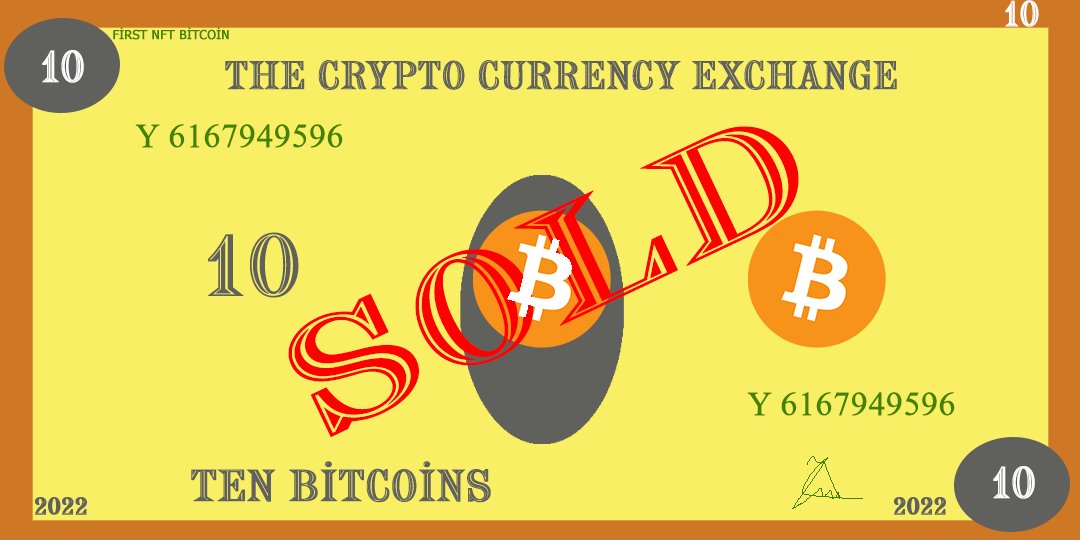 cryptopapers1's tweet photo. 10 BTC Paper SOLD!

#NFT #NFTs #NFTGiveaway #NFTCommunity #NFTartist https://t.co/IWcg2PZO3e