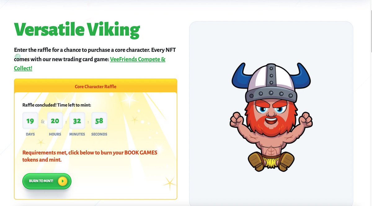 JacquesScuba's tweet photo. Is this real life??? 🤯🤯🤯 I need to check again this morning to make sure I didn’t dream this 😵💫 then again, that ETH I bought last night to buy the BGs to burn, maybe not such good timing 😅 but hey, I got the Viking!!! ⚔️⚔️⚔️ #versatileviking #veefriends #VeefriendsSeries2 https://t.co/l2zutlJrL3