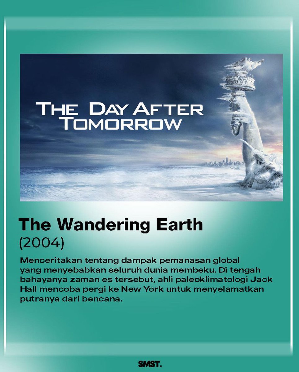 samastafilms's tweet photo. btw kita juga punya referensi film bertemakan bumi nih sam! Don’t forget to always take care our earth, our home, dan jangan lupa buang sampah pada tempatnya!!💚💚 https://t.co/U4fSWgHBib