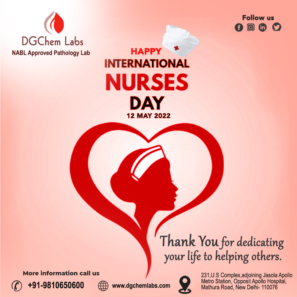 DgchemLabs's tweet photo. DG Chem Labs, salute the nurses of the  world, who are the backbone of our healthcare system. Their hard work and dedication keeps us healthy and saves lives. 

#HappyInternationalNursesDay2022 #nurses #nurselife https://t.co/GrBApSL7L6
