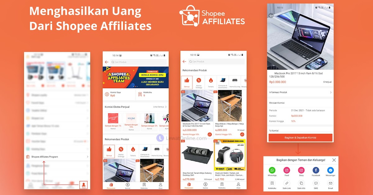 LewatOnline's tweet photo. Cara Daftar Shopee Affiliates Program dan Cara Menggunakannya Untuk Dapat Uang https://t.co/1xUriE2i90 https://t.co/nqLLkjPqtR
