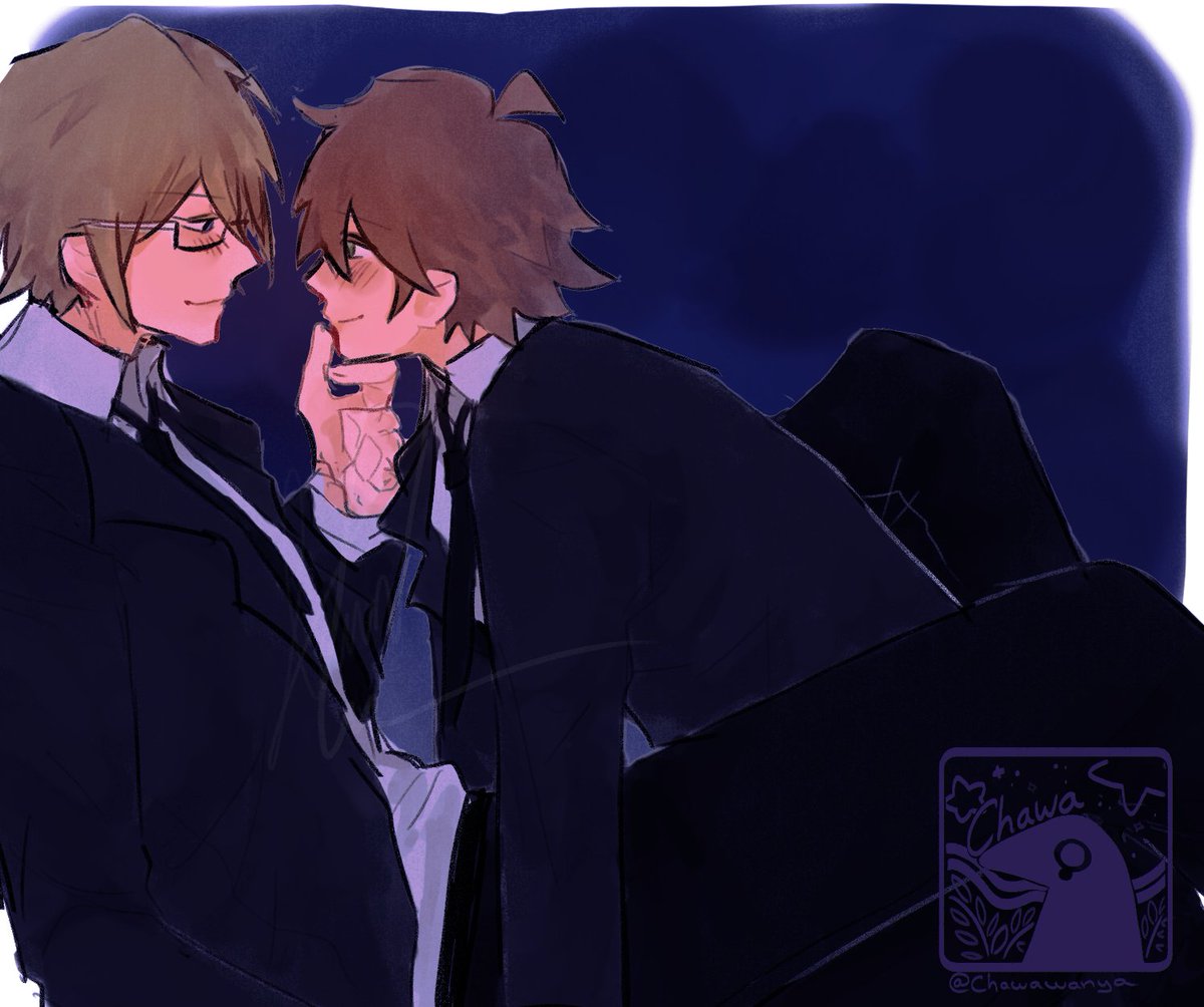 Chawawanya's tweet photo. Late night work

---
#naegami #danganronpa #byakuyatogami #makotonaegi https://t.co/gt9tqRrxyp