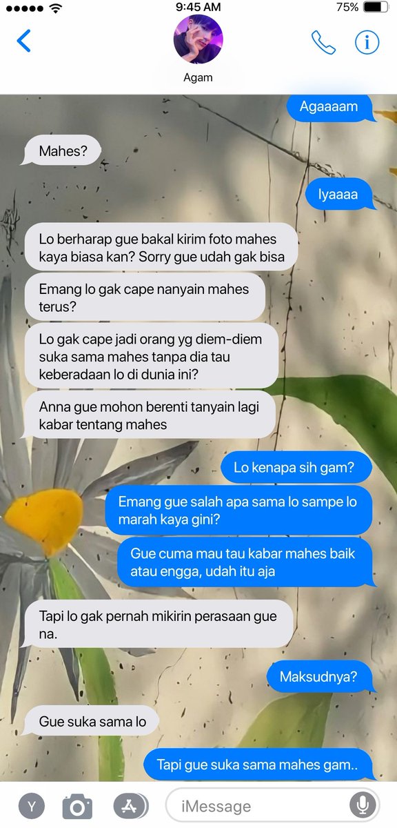 rasbiee's tweet photo. "Gue suka sama lo"
"Tapi gue sukanya sama mahes gam.." https://t.co/KUO66EykFr