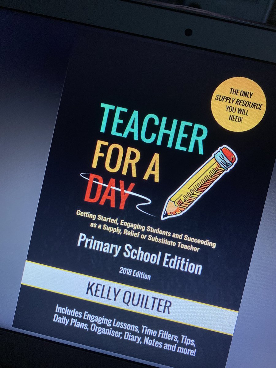 aimee_oneill8's tweet photo. Just purchased the ‘Teacher for a Day’ book! I feel at ease going into a casual day with a book full of lessons, activities and tips 🤩 #acuedu_p https://t.co/ZJIeh82ida