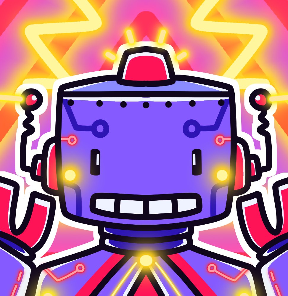 post__abstract's tweet photo. Check out this hella funky custom robot pfp I won, made by the one and only @Cho_Though 🤖🤖😎 Thank you very much 🙏 https://t.co/k7jxGwfiFq