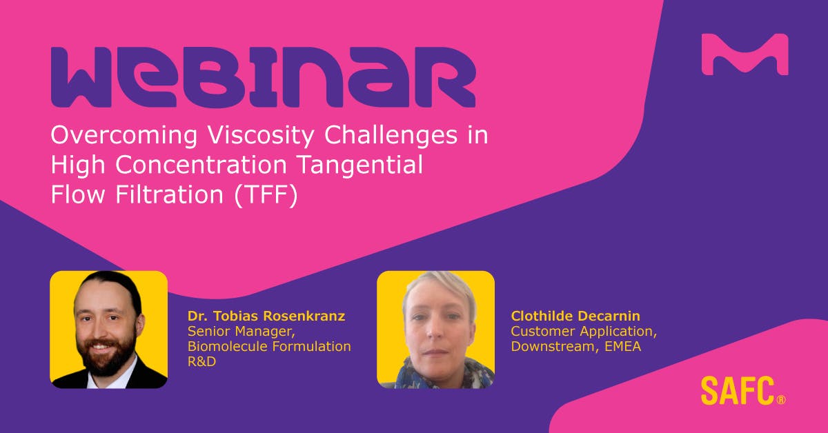 tseyang92's tweet image. Are you facing #viscosity challenges in high concentration #tangentialflowfiltration? Sign up for this webinar to get insights on how to overcome them. bit.ly/3l4iLCh