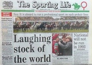 AnaglogsDaughtr's tweet photo. I say it every year but it was a sad day
OTD 12th May 1998
A sad day for racing
The only opposition to the @RacingPost The Sporting Life prints it's last ever edition and the newspaper is closed for good.
It moved online @SportingLife 
1993 Void National
1989 40p https://t.co/9VWSCn85Yg