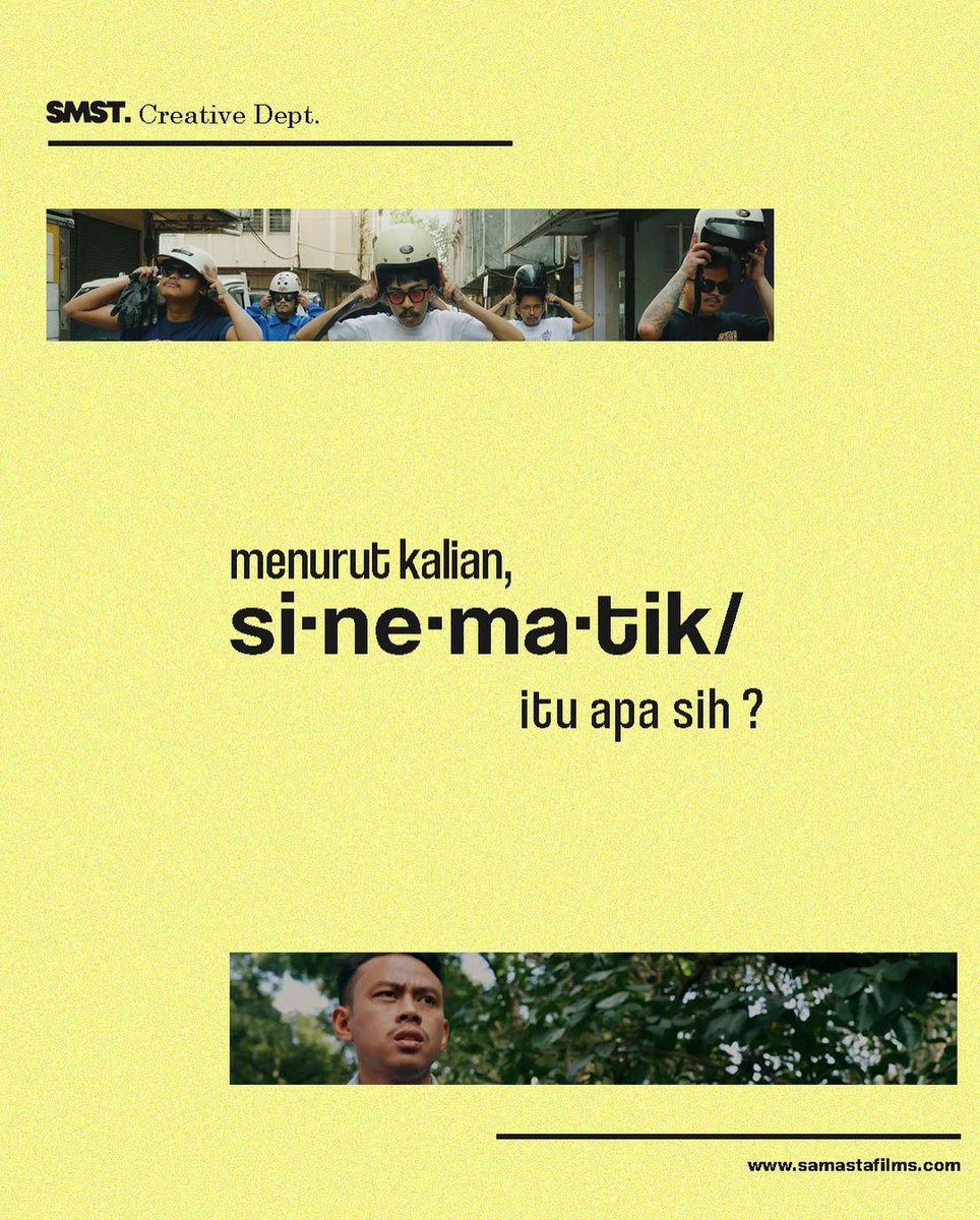 samastafilms's tweet photo. "Idih keren sinematik!" kalian pasti udah gak asing kan dengan kata berikut???

Tapi apasi definisi nya sam?

coba deh slide kanann, jan lupa di retweet atau like kalo butuh xixi https://t.co/zhiQbvp5Fh