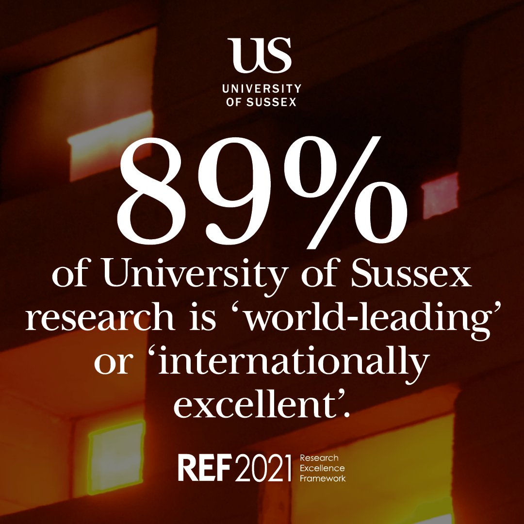 The results are in! We're really proud to share that 89% of our research has been categorised as 'world leading' or 'internationally excellent' according to the Research Excellence Framework 2021. More: ow.ly/JhJh50J5UUP #ResearchWithImpact @REF_2021 #REF2021 #REFResults