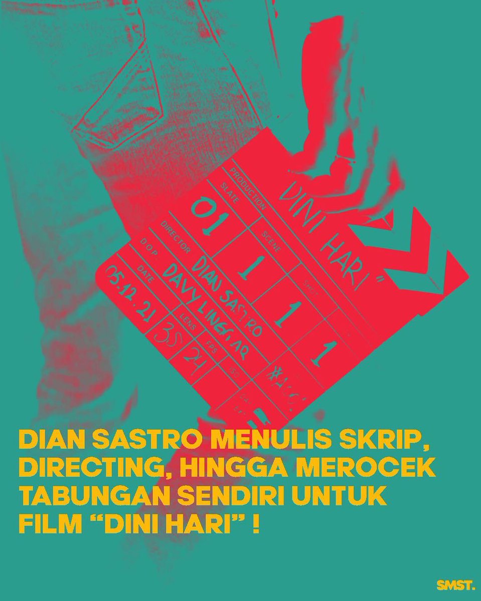 samastafilms's tweet photo. @therealDiSastr terlihat sedang memulai babak baru dalam berkarier. Jika sebelumnya ia menjadi produser di film "Guru-Guru Gokil", kini ia bergerak menjadi director sekaligus penulis script dalam film "Dini Hari". 

pada penasaran ga nih sam sama hasil karyanya kak dian??🤔 https://t.co/cPSkm2qodO