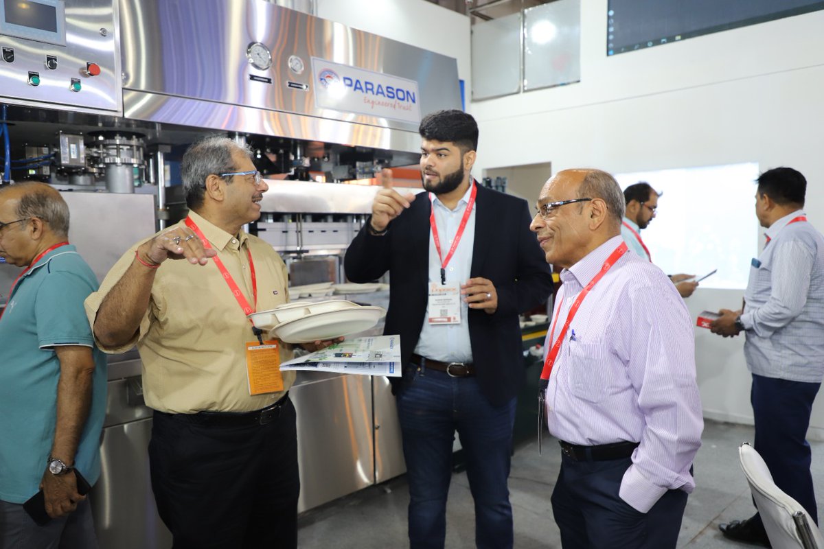 parasongroup's tweet photo. Parason directors demonstrated products to fulfill the customer demands at PaperEx 2022
Follow Parason, For More updates from #PaperEx2022
Visit us at #PaperEx
Hall No. 09 | Stall No. : A04 | Lane A
Know More: https://t.co/XCcC5CWApB
#Parason ~ Engineered Trust!
#moldedfiber https://t.co/OrQNvs7ON6