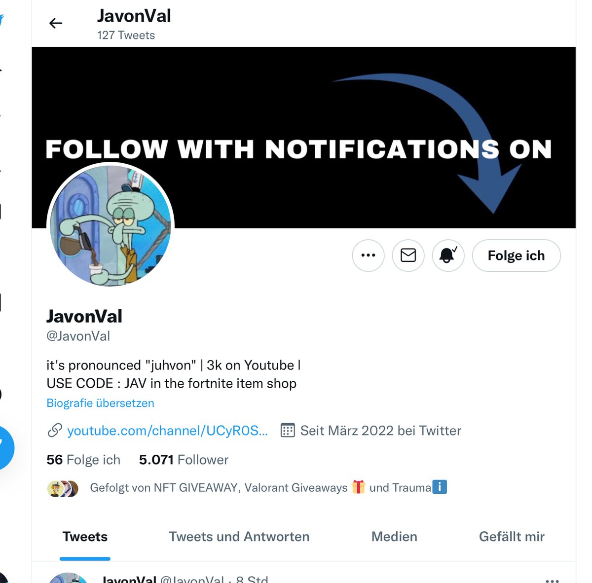 ShadowK40496685's tweet photo. @JavonVal Done, thanks man And good luck every one https://t.co/bD6OSVt4UD