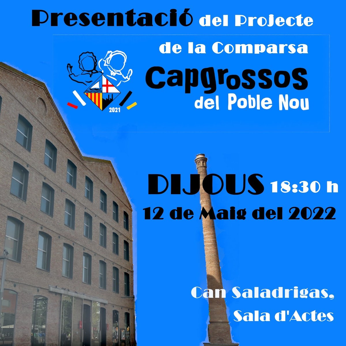 🧐Aquesta tarda desvetllarem alguns dels secrets més ben guardat del projecte. 🧐 No deixis que t'ho expliquin!
🗓️ T'esperem avui a les 18:30 h a la Sala d'Actes de la Biblioteca Manuel Arranz del Poblenou, a Can Saladrigas
<a href="/entitatspoble9/">Entitats Poblenou</a> <a href="/femmaig/">FEM MAIG</a> <a href="/geganterscat/">Agrupació de Colles Geganteres de Catalunya</a> <a href="/Cultupopularbcn/">Cultura Popular Barcelona</a>