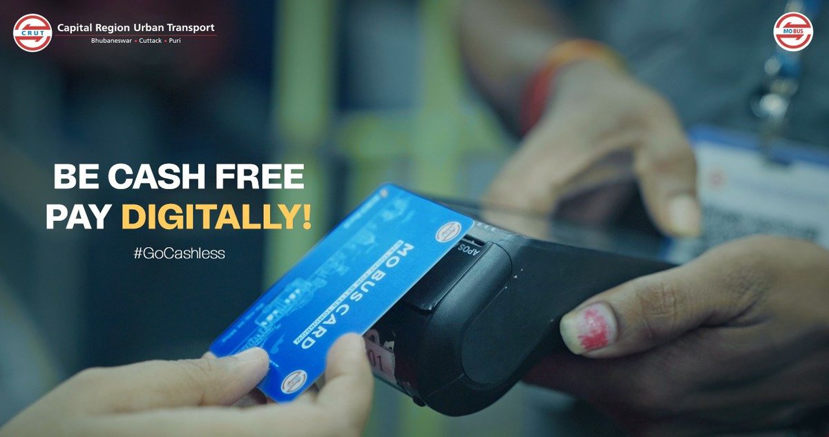 CRUT_BBSR's tweet photo. Free yourself from the hassle of carrying change everytime you board a #MoBus! Now pay digitally through #MoBusCard in Rt. Nos. 50, 51 & 70. Grab your card today from our Guide in the said routes.
#MoBusForBetterYou
#GoCashless
#DigitalPayments https://t.co/nGxKr2kxUs