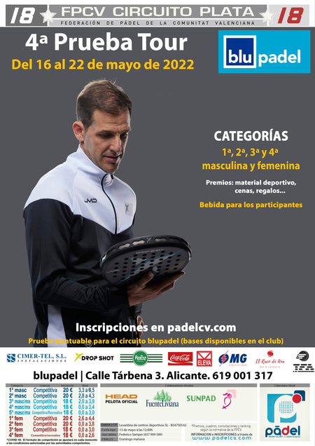 4ª PRUEBA TOUR BLUPADEL PLATA18MF <a href="/blupadel/">blupadel</a> @blupadelindoor 
4ª PRUEBA TOUR BLUPADEL PLATA18MF