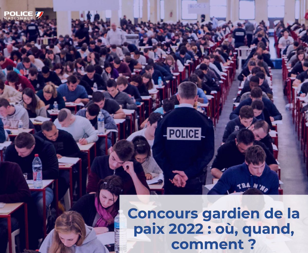 [#InfosPartenaires] 📢 La <a href="/PoliceNationale/">Police nationale</a> recrute 🚀 Les inscriptions au concours de gardien de la paix sont ouvertes jusqu'au 22 juillet ‼️

2500 #policiers seront formés💪

Informations et inscriptions 📲 💻 ▶️ pehdf.fr/l6zxr

 #TousMobilisés #AvecPôleEmploi #Protéger