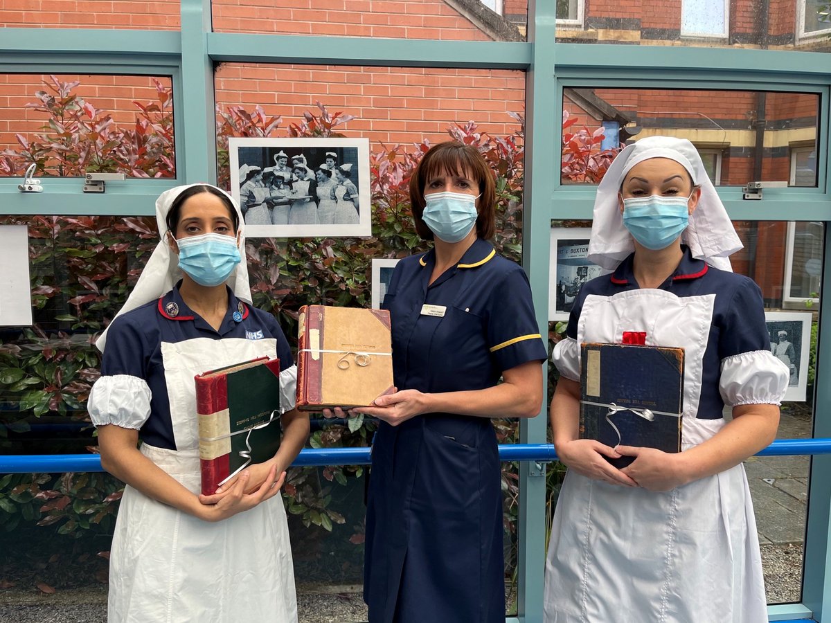 StockportNHS's tweet photo. Happy #InternationalNursesDay2022 ! A huge thank you to all our amazing nursing workforce and the fantastic care they provide all year round. Our Deputy Chief Nurse Helen Howard is visiting colleagues today together with colleagues dressed as nurses of yesteryear.... https://t.co/15ednTCMrW
