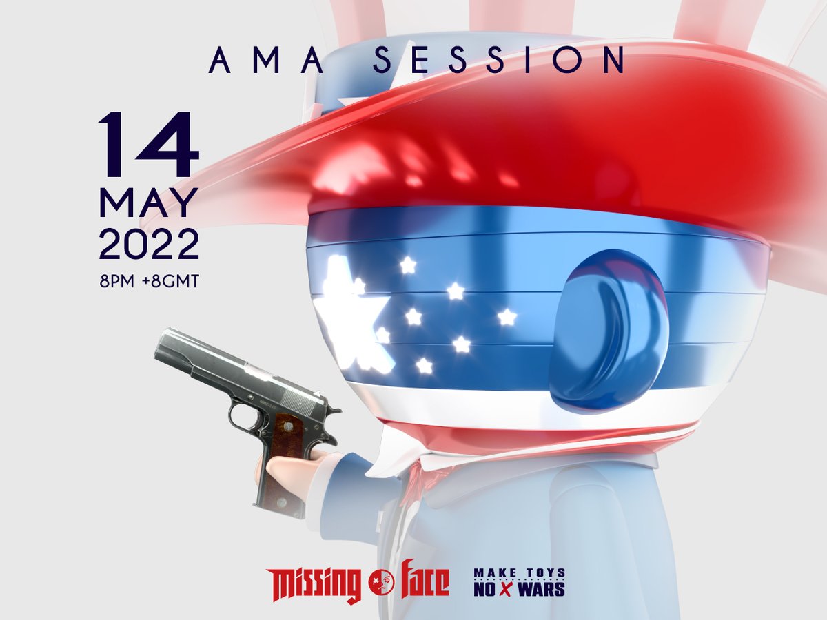 MissingFace's tweet photo. 🙌The first Missing Face live AMA session 🙌

📅Date: 14th May, Saturday
⏳Time: 8pm +8 GMT

🆓There's a NFT giveaway during the AMA Session. 

Join our Discord to know more👇
👾  Discord: https://t.co/BDEo7KdJVX

#nft #nfts #Giveaways #missingface_official #thefaceclub https://t.co/3uxXAsSkqc
