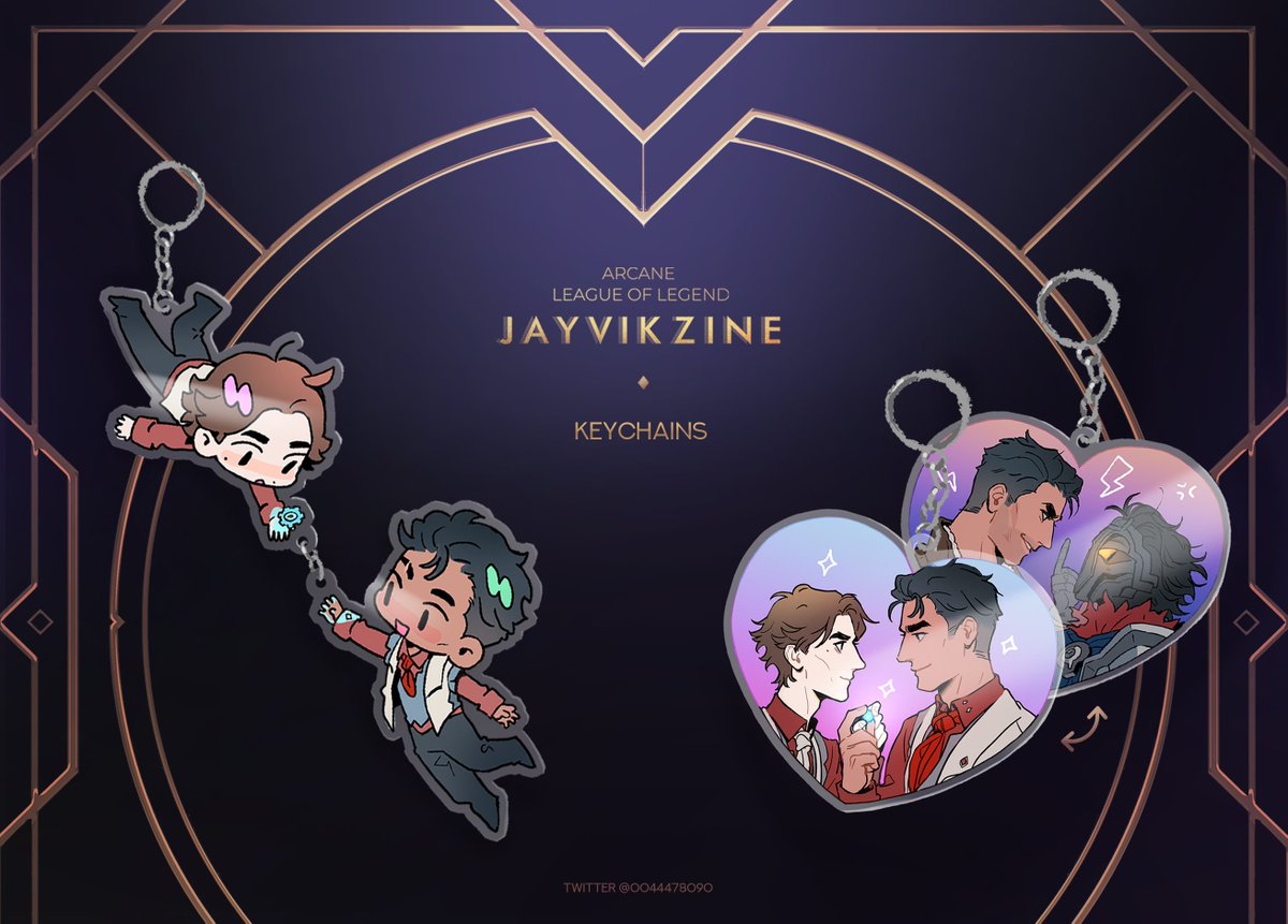 It's time to show you the keychains from our merch pack a little bit closer. The heart-shaped one has different prints on each side, so you can enjoy all flavors of jayvik at the same time. 

✸ Art by amazing <a href="/O04447809O/">crying</a>
 
#jayvik_zine