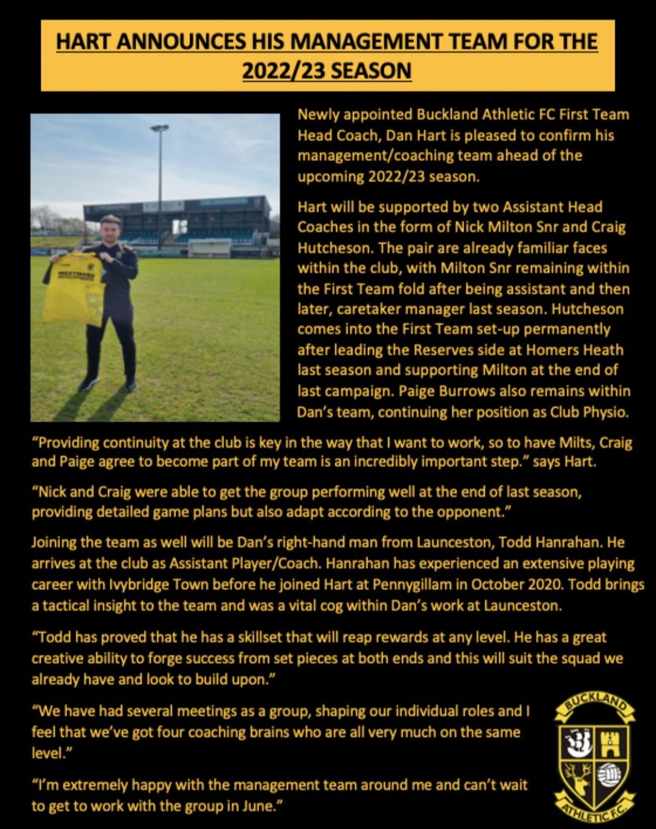 Buckland Athletic FC tweet media
