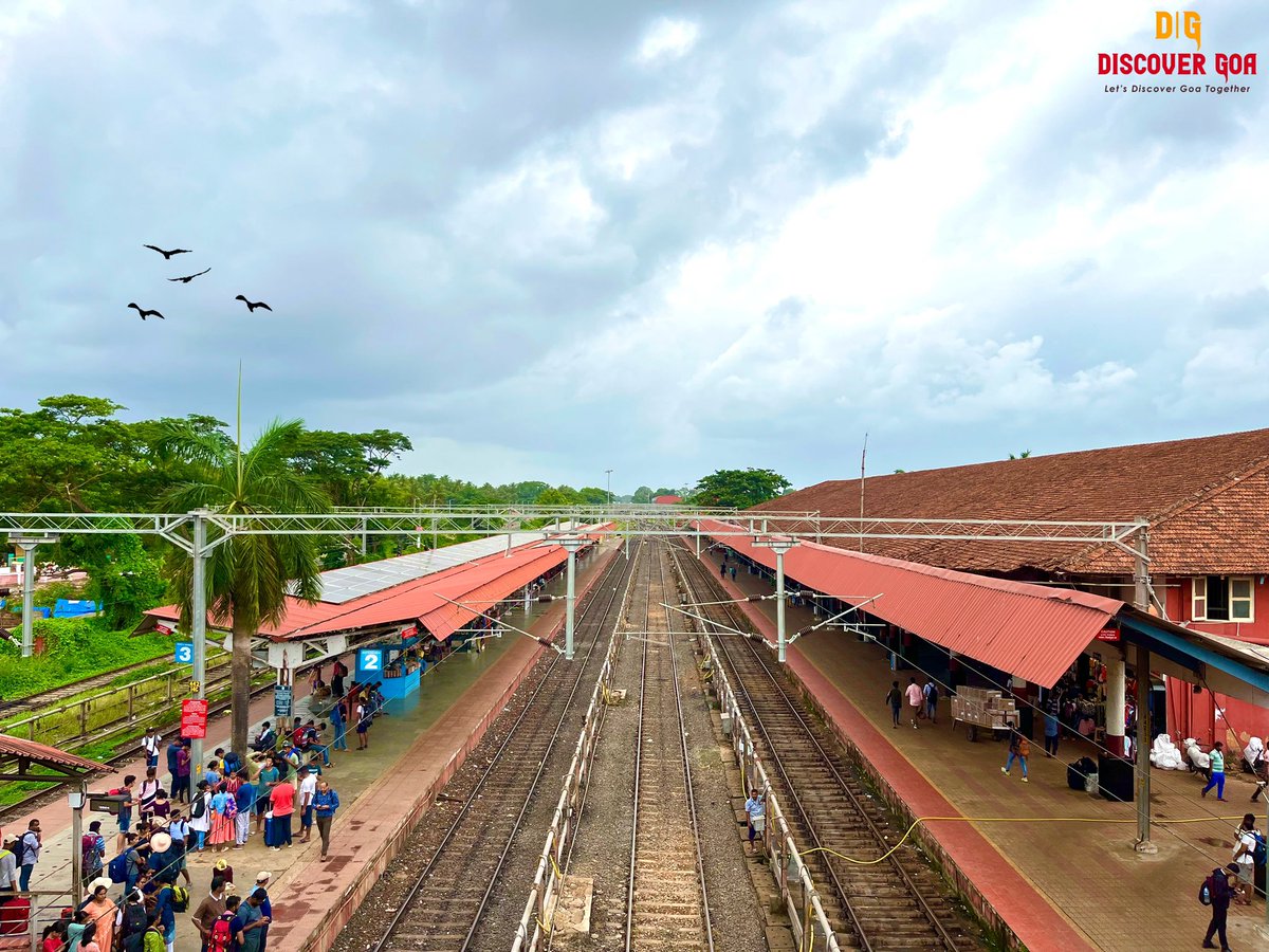 Goa_Discover's tweet photo. The Madgaon Junction Railway Station (MAO), located on the scenic Konkan railway route, is a major halting point for most of the trains passing through Goa. Being connected to the major cities in India, it is one of the busiest stations in Goa. https://t.co/IrgFWzhKhY