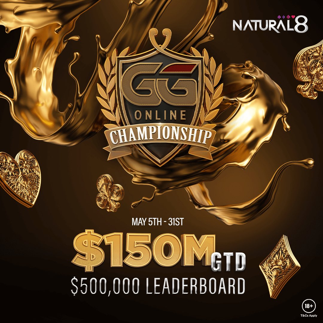 Natural8_JP's tweet photo. 🇯🇵N8&amp;GG Online Championship 2022

🌟GGOC Event
・イベント期間: 5/6-6/1
・参加費: $5、$25、$500、$2500

❣️イベント期間中リーダーボード順位でボーナス賞金

🌏N8会員登録
https://t.co/wfZ43L4pnR 

🌏N8チップ購入、ボーナス
https://t.co/r0ryNK9gDI https://t.co/pPzG1ppMqe