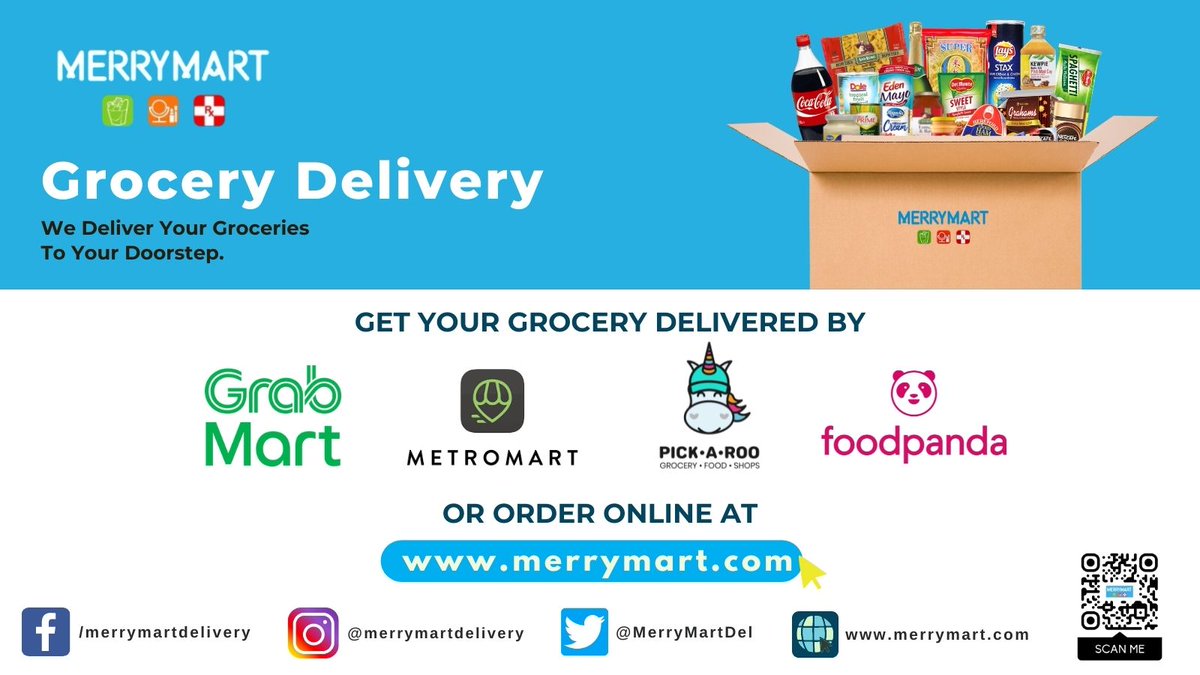 MerryMartDel's tweet photo. Ready to start your week? Shop for your household essentials online at https://t.co/PWdwevFcgn or download these delivery apps from Google Play or App Store.
Merry Shopping! #grabmart #foodpanda #metromartph https://t.co/RP82HTQfM6