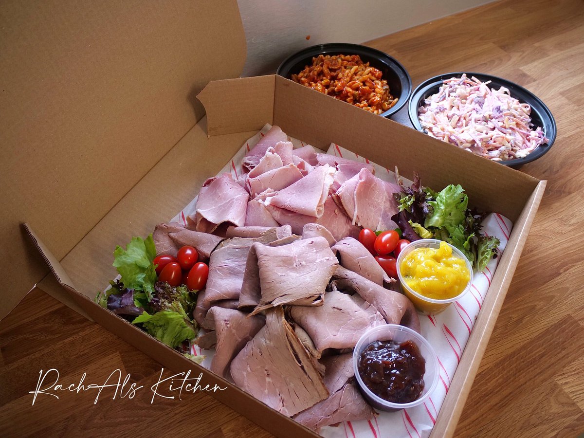 RachAlsKitchen's tweet photo. #Boxedcatering #sharingboxes heading out this week … #coldbuffet #dropoff.. #catering #caterers #melthamcatering .. #food #foodpics … getting ready for the weekends #dinnerparty and traditional #coldbuffets now … https://t.co/2pWrvMAL0I