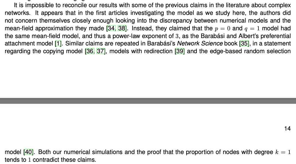 Soccermatics's tweet photo. Our work is related to work by @barabasi, but we believe our model gives a much more parsimonious explanation of networks (and we correct his analysis when looking at a similar model). (Feedback appreciated! This is a preprint just now.) 10/11 https://t.co/9KvokfkPkO