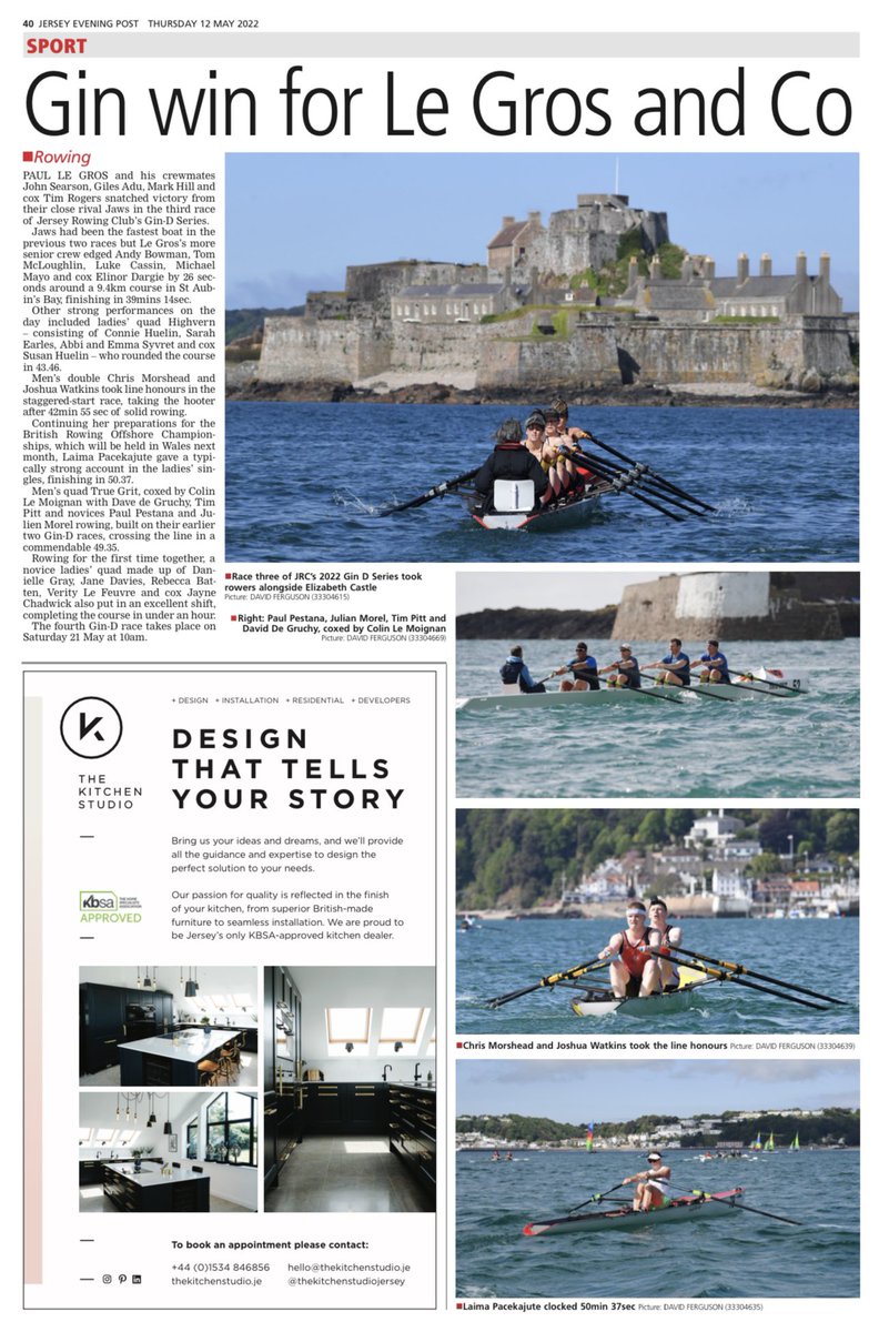 official_jrc_'s tweet photo. Fantastic article from Julien in todays JEP along with some stunning David Ferguson photos 😍 

Thank you to everyone hard work from the last race and we will see you on the 21st for Gin-D 4 🤗
#rowing #coastalrowing #race https://t.co/jZOL0hz3i0