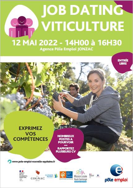 christophe_lap's tweet photo. 📣Votre futur employeur vous attend aujourd'hui 👍.Les vignobles du #Cognac recherchent de nombreux #candidats. 🍇 Présentez-vous avec des #CV 🗓12 Mai dès 14h00 dans l’agence 
@poleemploi_NA
 #Jonzac https://t.co/C5T8oV402f