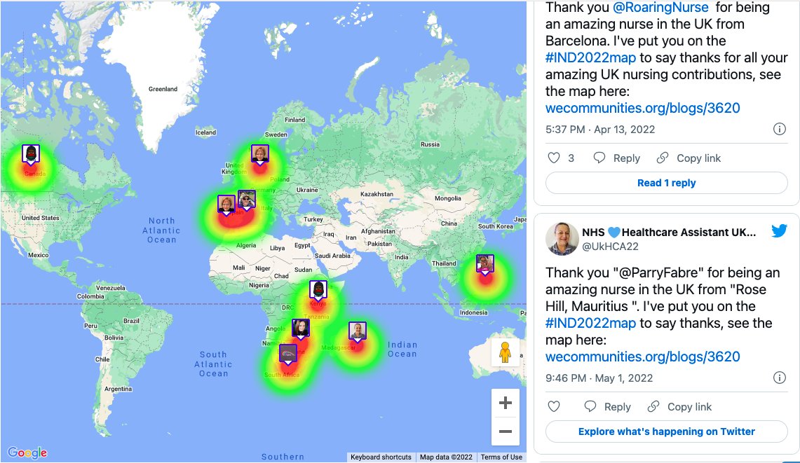 WeNurses's tweet photo. Do you work alongside a brilliant international nurse now nursing in the UK?
For international nurses day say thank you and add them to the #IND2022map 
Here's how https://t.co/ntsou4J7Uo #IND2022 https://t.co/ZtiVoJkVNl
