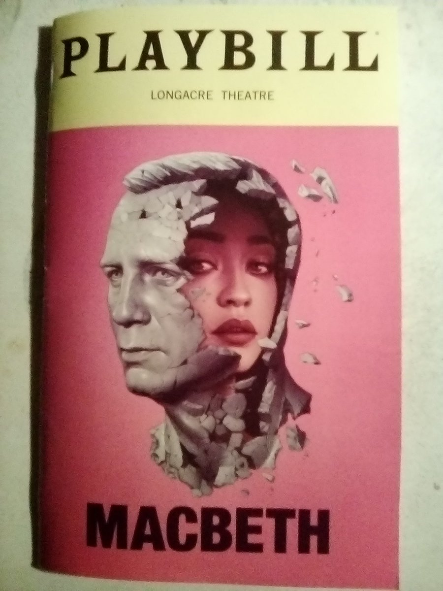 Dale21Wagner's tweet photo. A marvelous night @macbethbway. An intriguing production. Daniel Craig and Ruth Negga give ferocious performances. Shakespeare #MacbethBway https://t.co/m5p61OXOLW