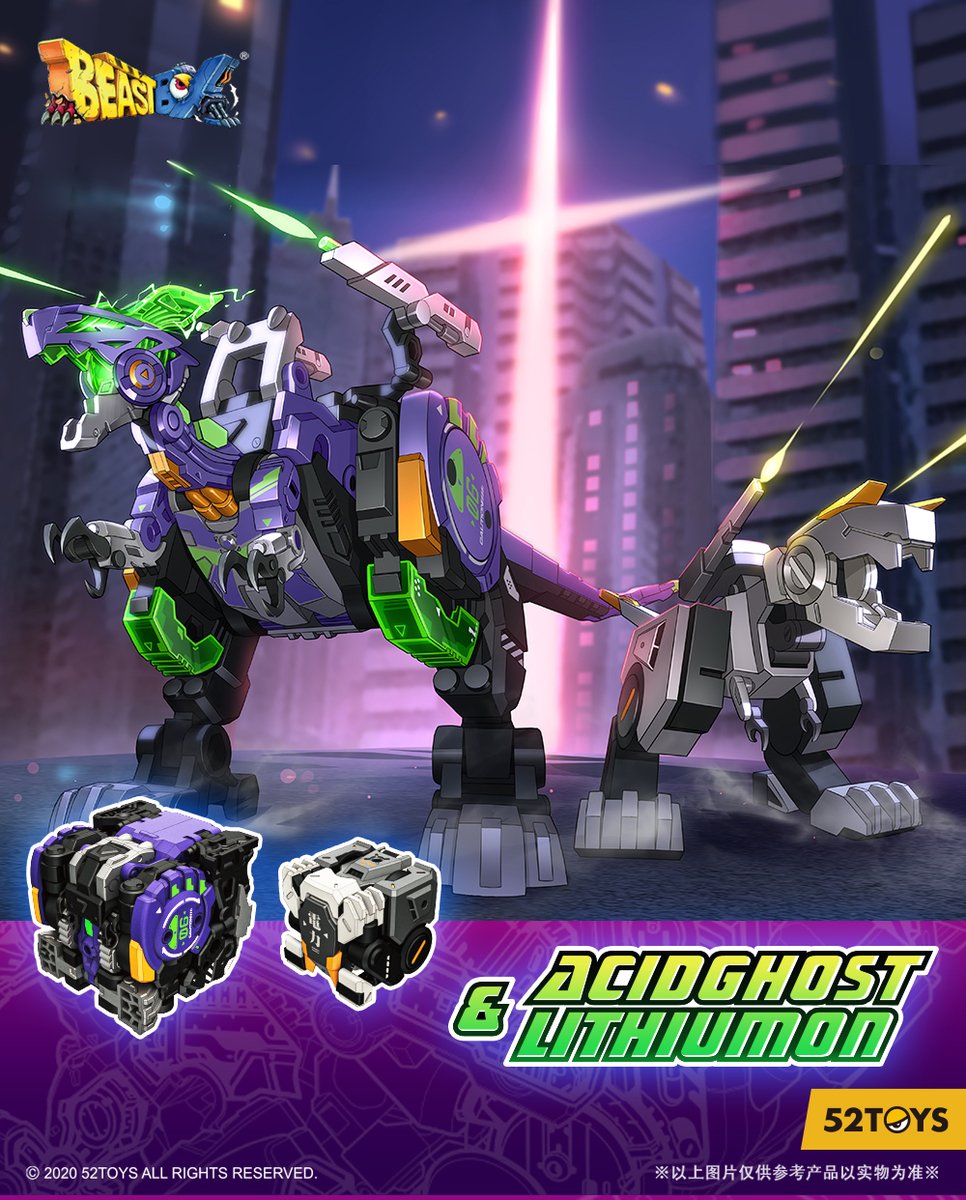 52ToysBeastBox's tweet photo. The vicious & vile duo: BEASTBOX BB-46 AcidGhost & BB-02LM Lithiumon
Infamous in the criminal underworld, AcidGhost plans to heist the power storage facility. Partnering with fellow hoodlum Lithiumon, they began to put plan into action...
#52toys #beastbox #acidghost #lithiumon https://t.co/Or6aTmmmvo