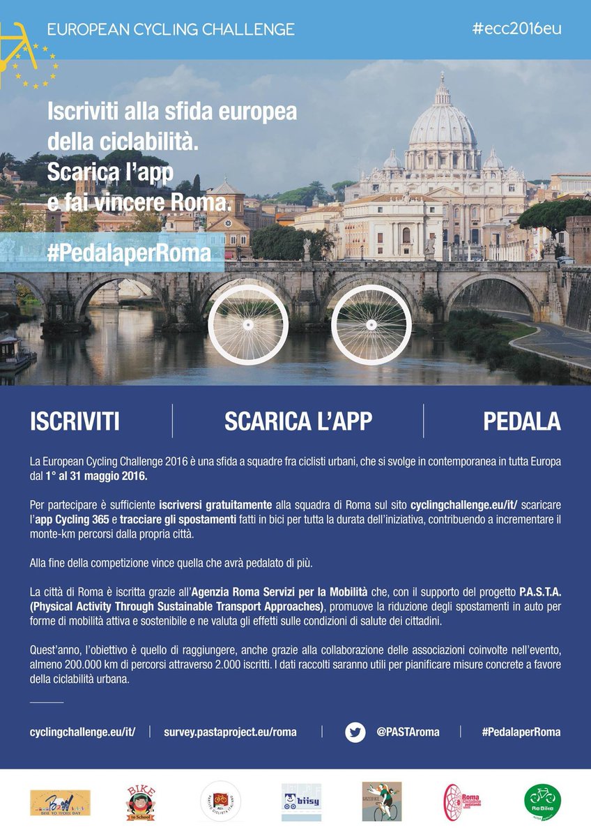 francis_rojo_'s tweet photo. Una delle esperienze meglio organizzate e divertenti proposte in città. Quando ancora il fenomeno delle app per ciclisti e la cosiddetta "gamification" riscuotevano interesse #ecc2016 @EUPASTA https://t.co/RrsT8qSDGT