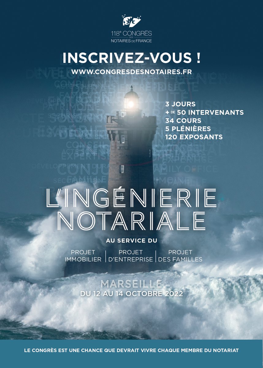 [Information officielle] En cours 1ère conférence de presse de présentation du 118e #CongresNotaires 2022 sur "L’ingénierie notariale » <a href="/marseille/">Ville de Marseille</a> 12-14 octobre 2022. 
#immobilier #entreprise  #familles
Informations et inscription sur : plateforme.congresdesnotaires.fr/edition-118/co…
