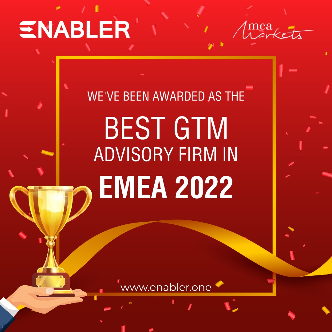 EnablerOne's tweet photo. This is indeed proud moment for all of us at @EnablerOne to be recognised as the Best GTM Advisory Firm of the Year, 2022, for B2b technology organizations in EMEA by MEA Markets!

Click here to know more: https://t.co/qW85JYPDmI
@gnehul @rishikesh0812
@cheskaharabe https://t.co/SV4WQXxdOI