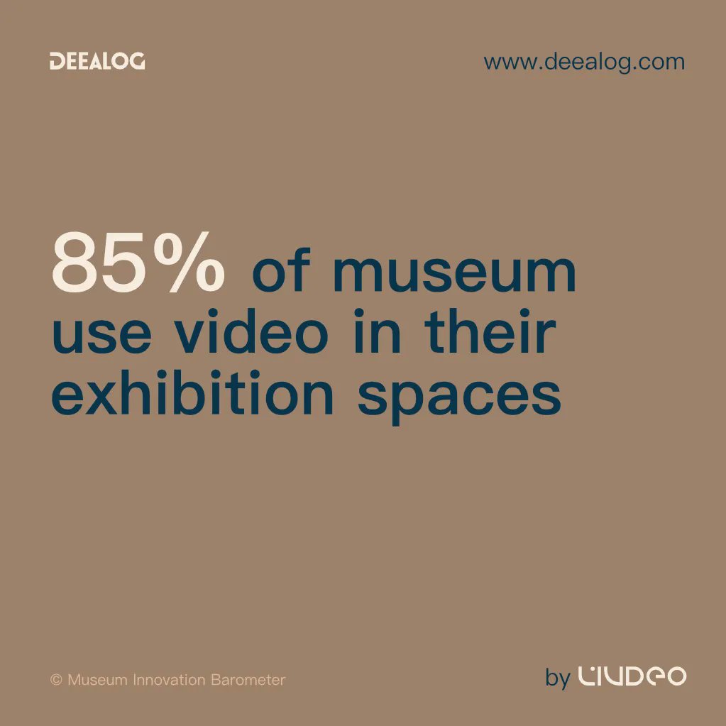 deealog's tweet photo. 85% of Museums around the World are broadcasting videos within their exhibition area. But how many of them are really #inclusive and accessible for all audiences? #Museum #GLAM #Gallery #A11Y #Innovation https://t.co/ptHIdEUB1P