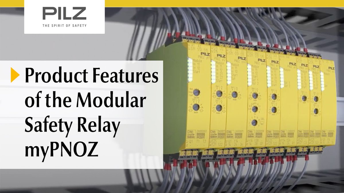 Pilz_INT's tweet photo. Discover our modular #SafetyRelay #myPNOZ for the first time at the #HannoverMesse! On Stand D17 in Hall 9, our experts will demonstrate how to create your needs-based safety solution using the myPNOZ Creator. 🎥 Find out more in the video:👉 https://t.co/NTIiL2OClo #hm22 https://t.co/vG1XwvjSIe