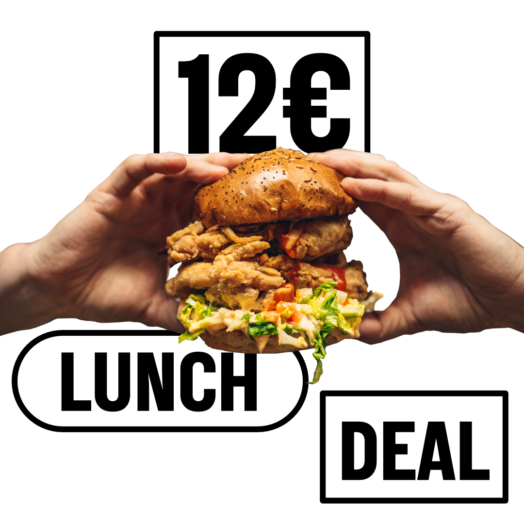 Launching our Lunch Deal! Pop along 12-15 to grab a burger, side and a pint for only 12€. Available every weekday! 

#lunchdeal #burgerandapint #fhain #burgersfhain #veganburger