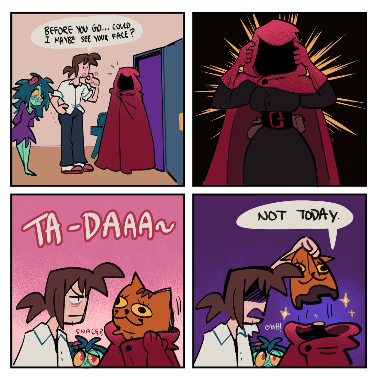 what's under the hoodie? 