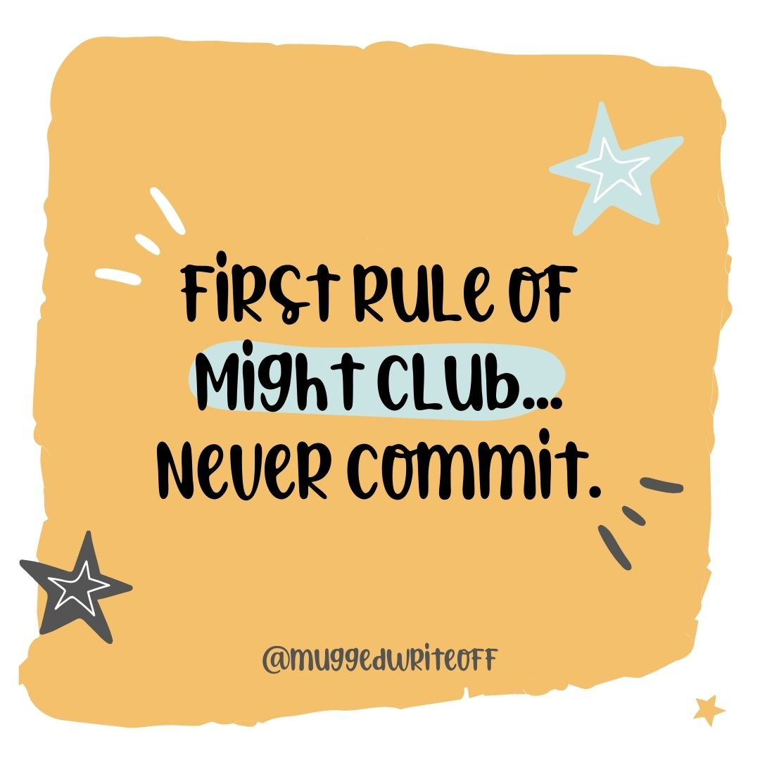 Muggedwriteoff's tweet photo. Double Tap if you wanna join my Club? ✌️

#goingout #notgoingout #gettingready #notgettingready #socialbutterfly #socialcaterpillar #mightclub #firstruleofmightclub #ootd #pyjamaday #funnyquote #quotetolaugh #muggedwriteoff #smallbiz #supportsmall #tbt #throwbackthursday https://t.co/yyIzmwE0E8