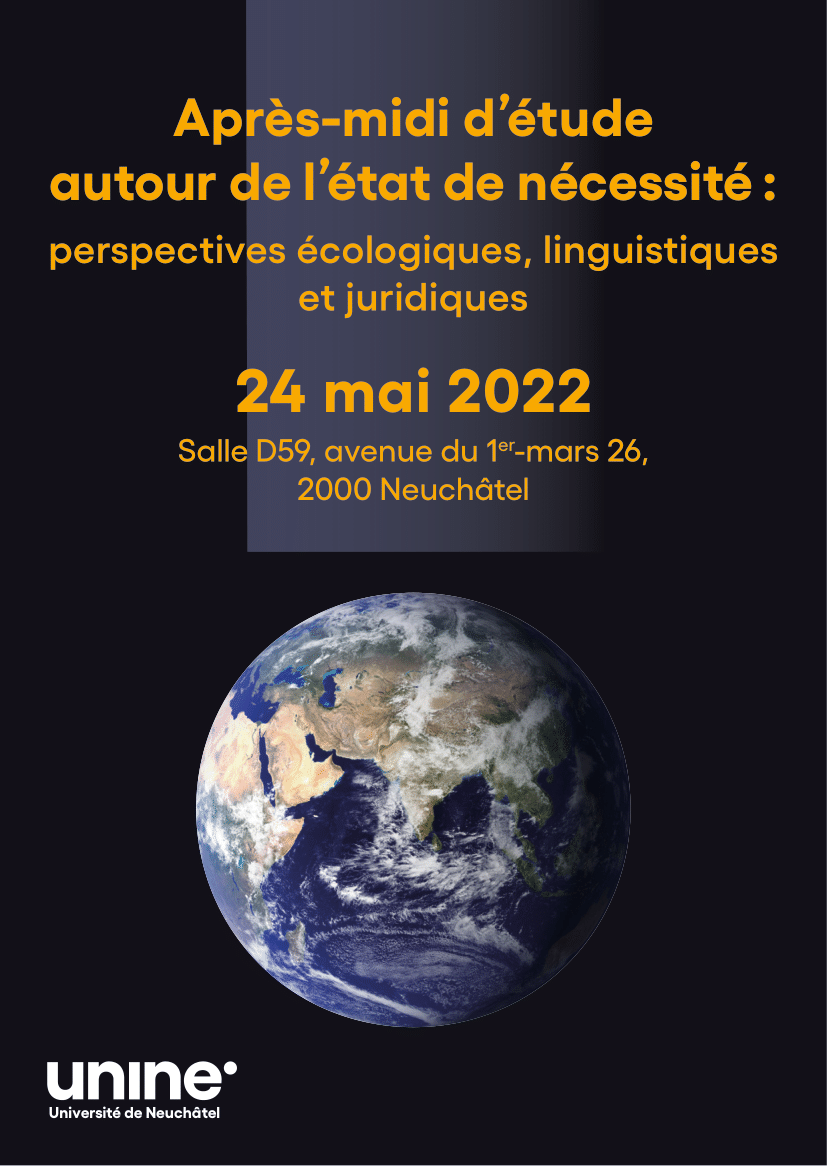 woposs's tweet photo. #WoPoss vous invite à la journée d'études "Après-midi d’étude autour de l’état de nécessité : perspectives écologiques, linguistiques et juridiques", organisée par Jean-Jacques Aubert, Francesca Dell'Oro et @jp_dunand 

🗓️24 mai
⏰14h15-17h30
📍@UniNeuchatel
Info dans l'affiche👇 https://t.co/t33k0n1tqg