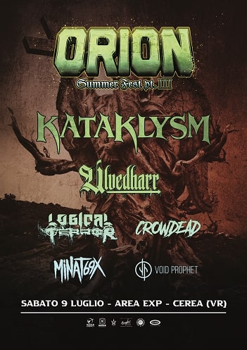 METALWAVEItaly's tweet photo. ORION SUMMER FEST: le band della terza serata https://t.co/cmsBWEJAXd #metalwave #orionsummerfest #Ulvedharr #LogicalTerror #Crowdead #Minatox #VoidProphet #infinityheavy https://t.co/txkdXQKojF